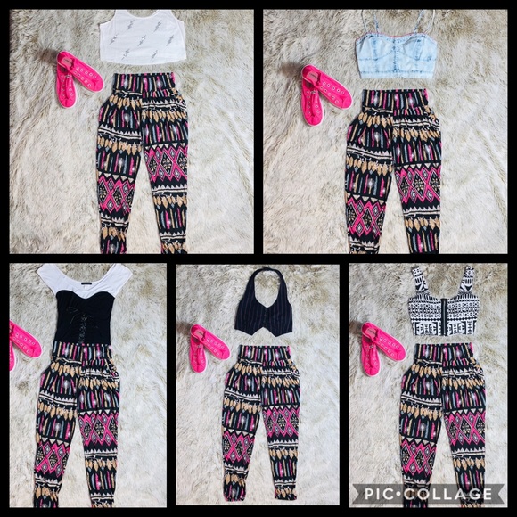 NWT The Hanger Aztec Printed Joggers - Picture 2 of 3